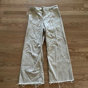 Zara the marine pant in distressed beige size 8